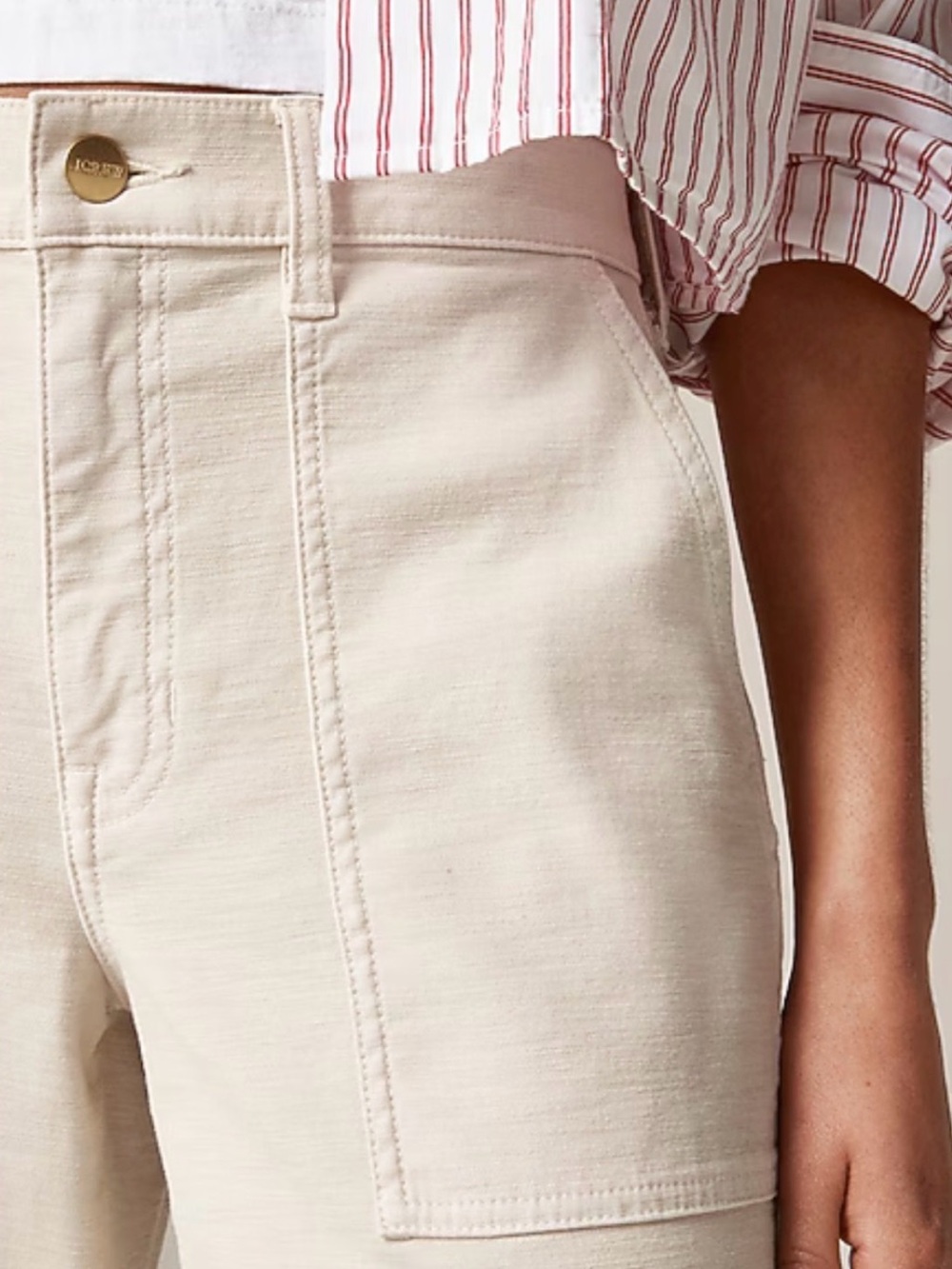 NWT J Crew Natural Camp-pocket wide-leg pant size 32 33 34 #JC4 - Picture 3 of 17